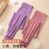 Calzoncillos largos de terciopelo de doble cara para mujer, ropa interior sin costuras, ajustados, para culturismo, finos, para base, color liso, pantalones térmicos sin costuras