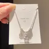 Colar quadrado de zircônia ultra brilhante estilo coreano, corrente de clavícula de luxo leve e de alta qualidade, joias da moda, requintadas, versáteis e únicas para atacado