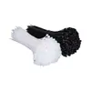 Bridas de nylon autoblocantes en negro y blanco, longitud 100 mm-1500 mm, bridas de nylon autoblocantes