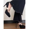 Combina con un Qipao y Tacones para un Look Sexy: Zapatos de Salón de Plataforma Impermeables de Suela Gruesa de Tacón de Aguja para Mujer, Nuevo Modelo para Otoño e Invierno 2026