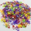 Alfileres de plástico en forma de corazón para contar, marcadores coloridos para suéteres de punto, alfileres anti-aflojamiento, rojo