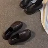 2026 Nova Primavera Estilo Britânico Feminino Versátil Casual Solado Macio Leve Couro Mocassins