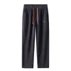 Calça de Veludo Cotelê Nova Moda Masculina Casual Longa Outono Tendência Solta Reta Calça de Moletom Esportiva Masculina