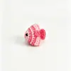 Serie de Mini Muñecas de Ganchillo Terminadas Cabeza de Animal Lindo de Dibujos Animados Cachorro Pez Tropical Colgante Bolsa Colgante para Coche