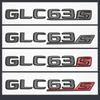 Adequado para Mercedes-Benz Glc260 Etiqueta Traseira de Letras Glc43 63S Etiquetagem Digital Amg Tração nas Quatro Rodas Etiqueta Lateral do Para-lama