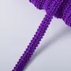 Venda Direta do Fabricante, Suprimento em Estoque de Acabamento de Renda de Centopeia de Seda de Baixa Elasticidade de 1,2 cm, Acessórios Coloridos para Vestuário, Acessórios para Têxteis Domésticos