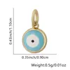 Moda Popular Transfronteriza Chapado en Cobre Oro Real Microincrustado Circonita Alta Retención de Color Redondo Ojo del Diablo Accesorios Colgante Joyería para Mujeres