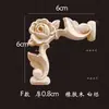Aplicación de Talla en Madera Pieza de Flor de Esquina Tallada en Madera Maciza Flor de Madera Estilo Europeo Mueble Puerta de Gabinete Talla en Madera de Palo de Rosa Flor Decorativa
