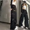 Pantalones de trabajo para hombre con múltiples bolsillos, nuevo estilo verano 2024, ligeros, estilo americano, funcionales, elegantes, corte holgado, pierna recta, pantalones largos casuales
