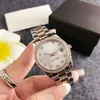 Relojes No Mecánicos para Hombre y Mujer, Calendario, Incrustados de Diamantes, Modernos, Tendencia, Relojes de Acero Inoxidable, Relojes de Cuarzo para Estudiantes