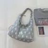 Bolso de hombro a rayas ligero y moderno estilo coreano para mujer, bolso cruzado simple y versátil de gran capacidad, bolso tote para mujer