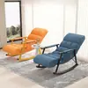 Cadeira de balanço, cadeira de balanço de lazer para adultos, sofá de balanço em tecido tecnológico, adequado para quartos, dobrável, estilo nórdico, cadeira de varanda, cadeira preguiçosa