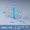 Rack para Tubos Colorimétricos de Vidrio 10ml 25ml 50ml 100ml Rack para Tubos de Ensayo 6 Agujeros 12 Agujeros 24 Agujeros 30 Agujeros Fila Única/Doble