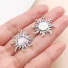 20 Estilos K Branco Strass Liga de Zinco Estrela Lua Sol Pingentes Charms DIY Colar Pulseira Artesanal Acessórios de Joias