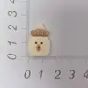 Oso Color Café de Resina, Conejo, Caja de Almacenamiento con Lazo, Funda para Teléfono, Accesorios para el Cabello, Zuecos, Refrigerador, Pegatinas para Tazas, Accesorios al por Mayor