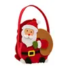 Bolsa de Fieltro Navideña Estilo Tiktok Transfronteriza, Bolso de Mano de Fieltro Creativo para Regalo de Nochebuena para Niños