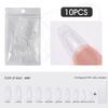 Rosalind nova peça de nail art 10pcs saco 5 tipo uma carne transparente cor branco usar armadura patch