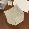 5442 # Malla de encaje jacquard estilo francés con inserciones de algodón fino de 40 hilos de cintura alta 10A entrepierna antibacteriana bragas para mujer algodón puro antibacteriano