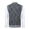 Colete transfronteiriço plus size, forrado com fleece e espessado, novo estilo outono/inverno, jaqueta popular slim fit, suéter masculino, agasalho, cardigã com gola alta