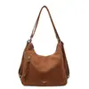 Bolsa de Ombro Casual Simples Retrô Tendência da Moda Primavera 2026 Bolsa Tote Mochila Versátil Multiuso Bolsa Feminina