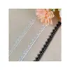 Encaje Bordado Blanco Encaje Soluble en Agua Adorno, Accesorios de Ropa con Lentejuelas, Accesorios Hechos a Mano para Vestidos de Boda DIY, 1 cm en Stock