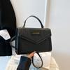 Bolso de Hombro Cruzado de Moda Versátil Tendencia Bloqueo de Color Nuevo Estilo Otoño 2026 con Patrón Tejido de Gama Alta