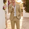 Traje casual de comercio exterior transfronterizo para hombre, conjunto de dos piezas con blazer de dos botones y pantalón con estampado digital