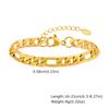 Acero inoxidable tres en uno cadena NK pulsera de acero de titanio oro 5mm/7mm color acero joyería para hombres y mujeres al por mayor BR-1076