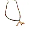 Nuevo Collar con Colgante de Tigre Ojo de Piedra Estilo Chino para Mujer, Cadena para Suéter Vintage, Joyería de Lujo Ligero de Alta Gama para Mujeres