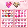 Decoración Transfronteriza Nuevo Día de San Valentín Amor Rosa 90 piezas Etiqueta Adhesiva para Regalo Artículos para Fiesta