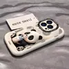 Lata de Leche Panda Adecuado para Funda de Teléfono Móvil Apple 16 13 Funda Protectora iPhone 15 Divertido 14 Dibujos Animados 12 Suave 11