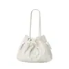 Bolso Nuevo para Mujer Sensación de Alta Gama Bolso de Mano Plegado Bolso Tote de Gran Capacidad Más Vendido Bolso de Hombro Cruzado con Cordón Tipo Nube