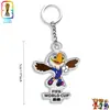 Souvenir Mercancía de Fan Usa-Canadá-México Llavero de Coche 2026 Mascota Llavero Acrílico Copa Mundial Transfronterizo