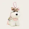 Pingente Pelúcia Cachorrinho Fofo Dopamina Pingente de Bolsa Mochila Boneco Cachorro Desenho Chaveiro Presente para Melhor Amigo