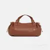 Bolsa Boston Feminina para Comércio Exterior Transfronteiriço, Bolsa de Mão Simples de Cor Sólida, Bolsa para Ir ao Trabalho, Tote de Ombro Único Transversal, Material Macio