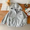 Chaqueta de Primavera para Niños 2026 Nueva Elegante Sudadera con Capucha para Bebé Ropa de Primavera y Otoño para Niños Estilo Coreano Sudadera Cardigan