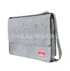 Bolsa de ombro de feltro feita por encomenda de fábrica bolsa escolar de feltro não tecido bolsa de mão bolsa de feltro de grande capacidade logotipo impresso