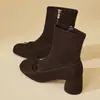 Botines estilizados de estilo retro ballet con lazo y diseño de nariz de cerdo para mujer, nueva colección primavera/otoño 2026, bailarinas de estilo francés para mujer