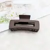 Amazon Clipe Grande Quadrado para Pegar Cor Escura Acessórios de Cabelo Esfoliado Alta Textura Grampo para Parte de Trás da Cabeça Clipe de Tubarão Atacado