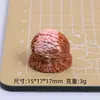 Juguete de Comida Bola de Helado Simulada Dibujos Animados Hecho a Mano DIY Pegamento de Crema Resina Accesorios Pequeños Materiales de Decoración para Hebilla de Zapato Clog