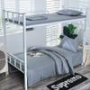 Conjunto de Lençol de Elástico de Algodão Puro de Três Peças para Dormitório Estudantil para Beliches, Conjunto de Cama Sólido de Seis Peças para Camas de Solteiro, Modelo Especial de Lençol de Elástico