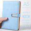 Cuaderno A5 con Inserto para Bolígrafo, Superficie Suave, Libreta Moderna y Sencilla, Set de Cuero PU, Páginas Interiores Engrosadas con Logotipo Imprimible