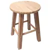 Banco taburete de comedor tabla para el hogar taburete de barra madera maciza nórdico taburete alto taburete bajo redondo pequeño hogar madera caucho