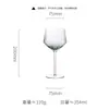 Nuevo Vidrio de Vino de Lujo Ligero de Alto Valor con Raya Vertical Copa de Vino Vidrio de Cristal Copa Alta de Cinco Puntas Copa de Whisky