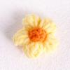 Broche feito à mão em malha Puff Flower Hyun Estilo elegante Acessórios de renda Gancho de mão Tecido Flor Acessórios de roupas Acessórios