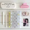 Flor Láser 6 Agujeros PVC Colorido Carpeta A6 Cubierta de Doble Hebilla Álbum de Fotos Polaroid Cuaderno Guka Tarjeta Pequeña Álbum de Persecución de Estrellas
