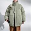 M-8XL talla grande transfronteriza cuello alto ropa acolchada de algodón para hombres y mujeres invierno ropa de pan suelta para amantes chaqueta acolchada de algodón