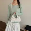 Bolsa Feminina de Grande Capacidade Hengeng 2026 Nova Tendência Bolinhas Bolsa de Ombro para Sob o Braço Estilo Japonês Bolsa de Mão Bolsa Tote para Mulheres