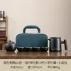 Conjunto de Chá Portátil para Viagem Cerâmica Grossa Grande Capacidade Um Bule Quatro Xícaras Acampamento ao Ar Livre Copo de Preparo Rápido Conjunto de Chá Personalizável