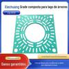 Grelha de Árvore em Composto de Resina Grade de Calçada Tampa de Grade de Proteção de Árvore Cinza Verde Faixa Plástico Quadrado Guarda de Árvore